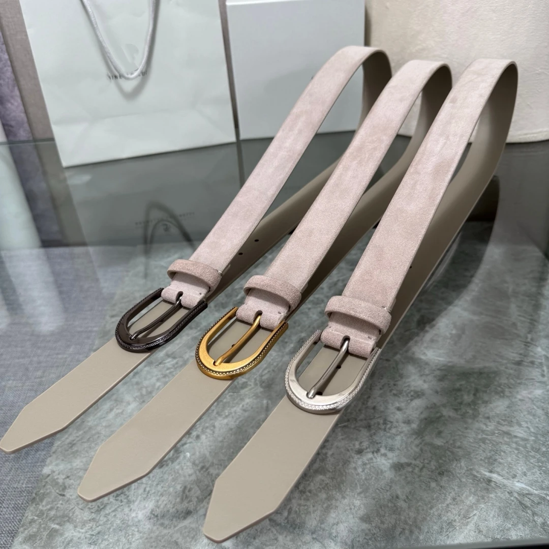 New Luxury Men's Belt Smooth Metal Buckle Genuine Waistband High Quality Designer Male Strap 3.5BC