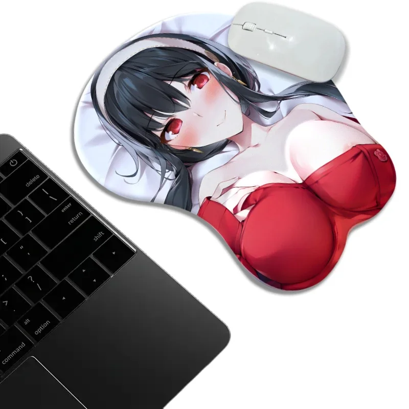 

Blister Packed SPY Yor Breast with 3d Nipples Mouse Pad Anime Gamer Boob Wrist Rest Desk Mat