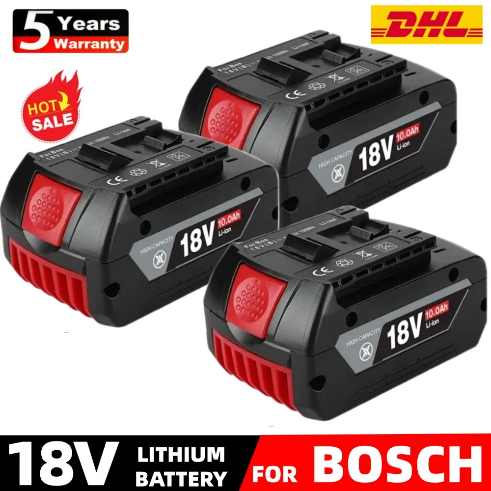 

For Bosch 18V 10.0Ah Replacement Battery For Bosch 18V Professional Systeem Draadloze Tools Bat609 Bat618 Gba18v80 21700 Cell