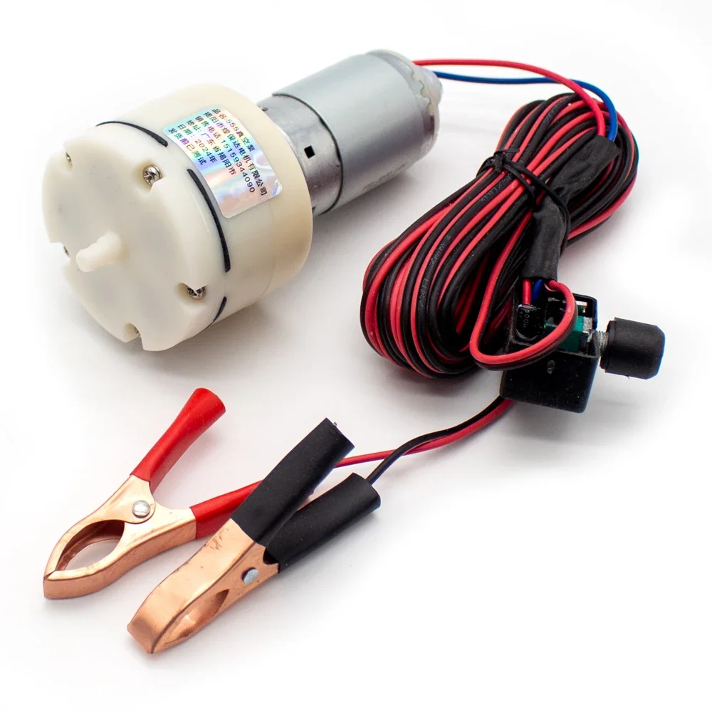 DC 12V Mini Air Pump Oxygen Pump Motor Volt Aquarium Pump Adjustment PWM Volume Fishing Aquarium Car Aerator Breeding