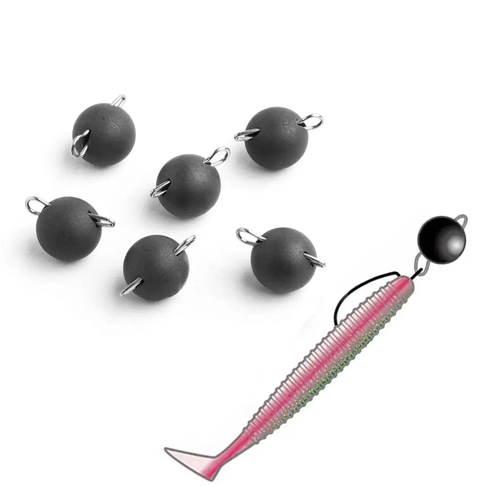 High Quality Matte Black Fishing Tungsten fall Line Sinkers Weights Sinker Additional Weight Hook Connector Hook Connector