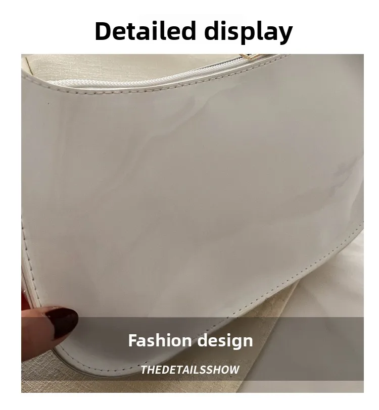 Neue, schlichte, lässige Damen-Unterarmtasche, ausländische Textur, kleine quadratische Handtasche, modische, vielseitige Umhängetasche für Pendler – Detail 2