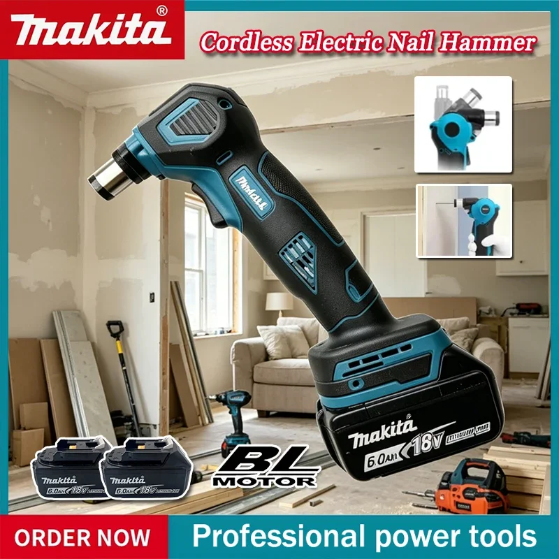 

Аккумуляторный электрический молоток-гвоздезабиватель Makita 19000 об/мин, ручной, для батарей Makita 18В