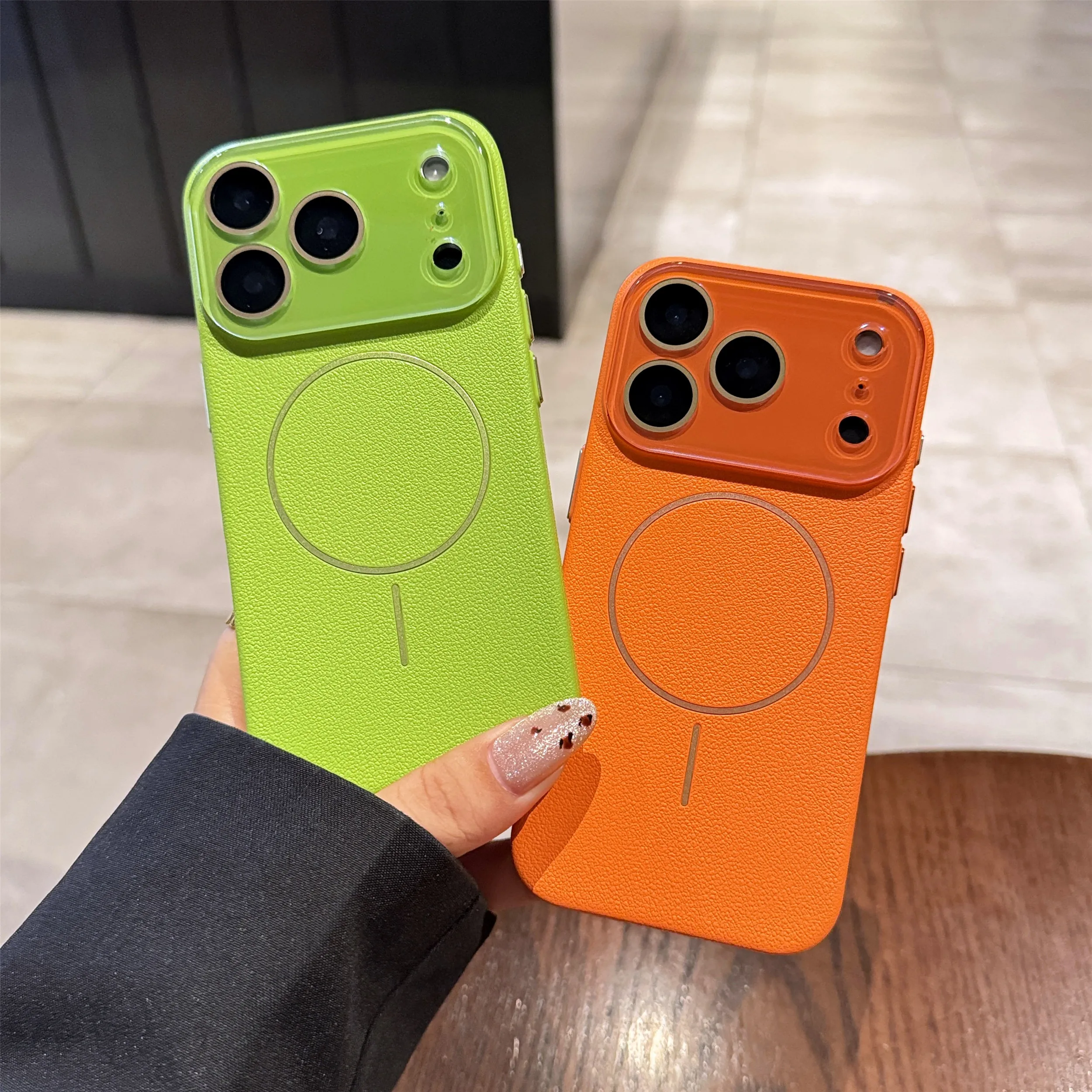 حافظة هاتف مغناطيسية فاخرة لهاتف آيفون 17 16 15 14 13 12 11 Pro Max Plus شحن لاسلكي 17 Pro 17 Air لغطاء هاتف Magsafe #1