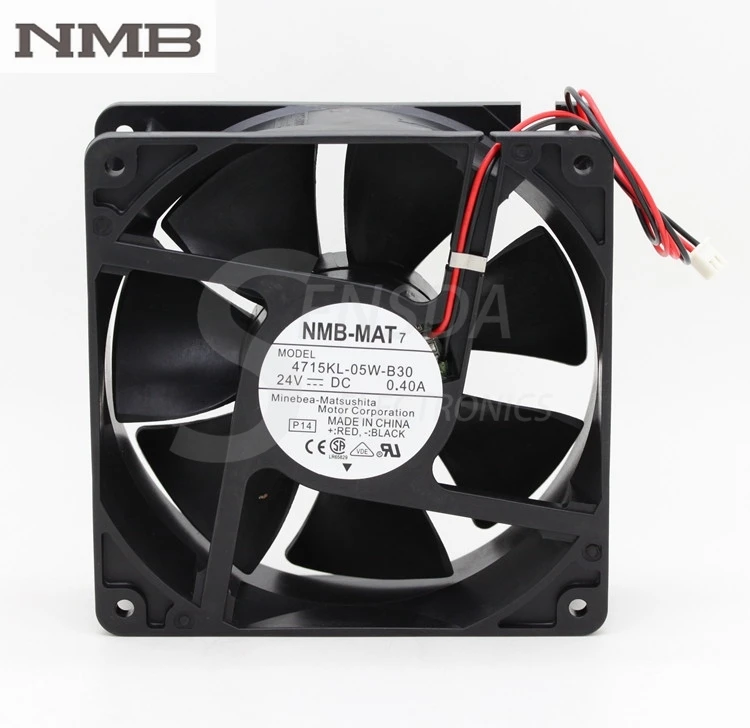 Original For NMB 4715KL-05W-B30 120mm 12cm 12038 DC 24V 0.40A 9.6W server inverter computer axial cooling fans