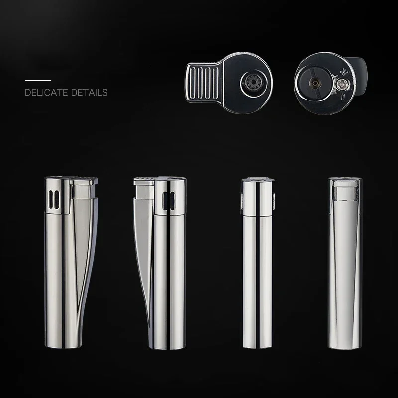 الرجعية المحمولة يندبروف أخف غاز البوتان توربو جت الشعلة ولاعة معدنية أداة السجائر الرجال هدية التخييم في الهواء الطلق الموقد #5