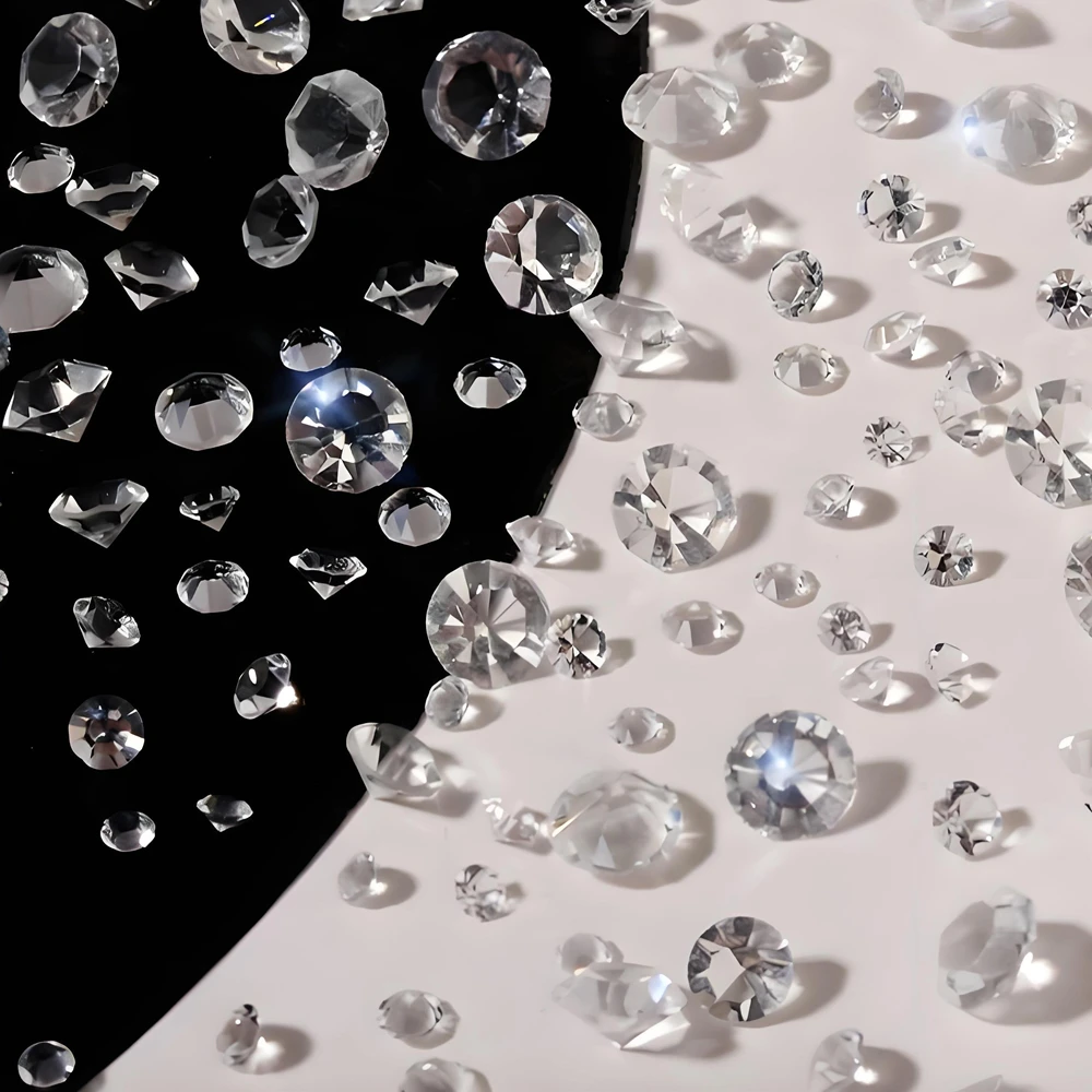 

10G Mixed Size 3D Transparent Crystal Loose Diamond Nail Art Decoration Rhinestone Accessories For Manicure Decor Nails Material
