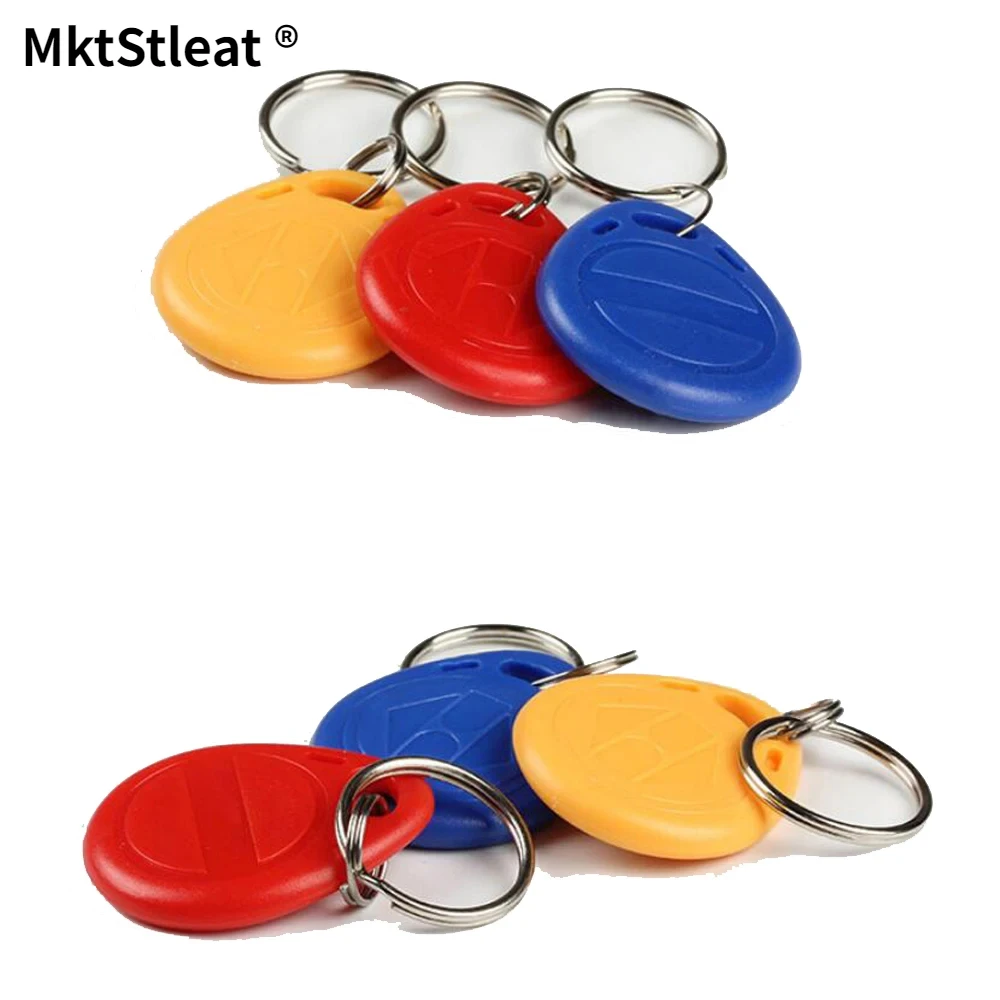 

30 pcs 125khz RFID Card Tags Key Fob Read-only Keychain Tag Door Entry Access Control Chain Token Keyfob Surface Numeric