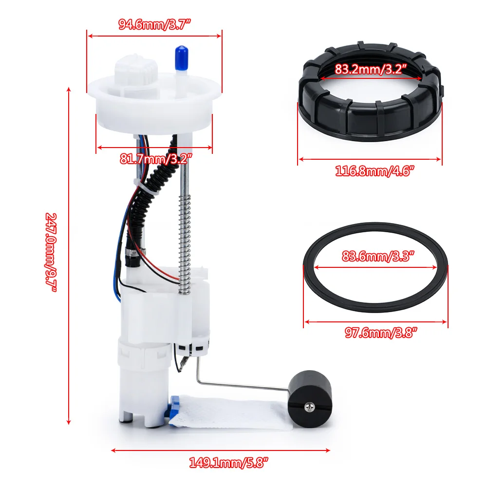 OEM 2205502 2521363 Electric Fuel Pump Module Assembly for POLARIS RZR 900 2016 - 2019 RZR XP 1000 2014 - 2019