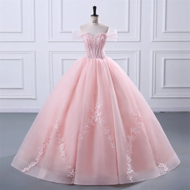 

Ashley Gloria Sweet Vestidos Quinceanera Dresses Off The Shoulder Birthday Party Dress Formal Ball Gown 2024 New Robe De Bal