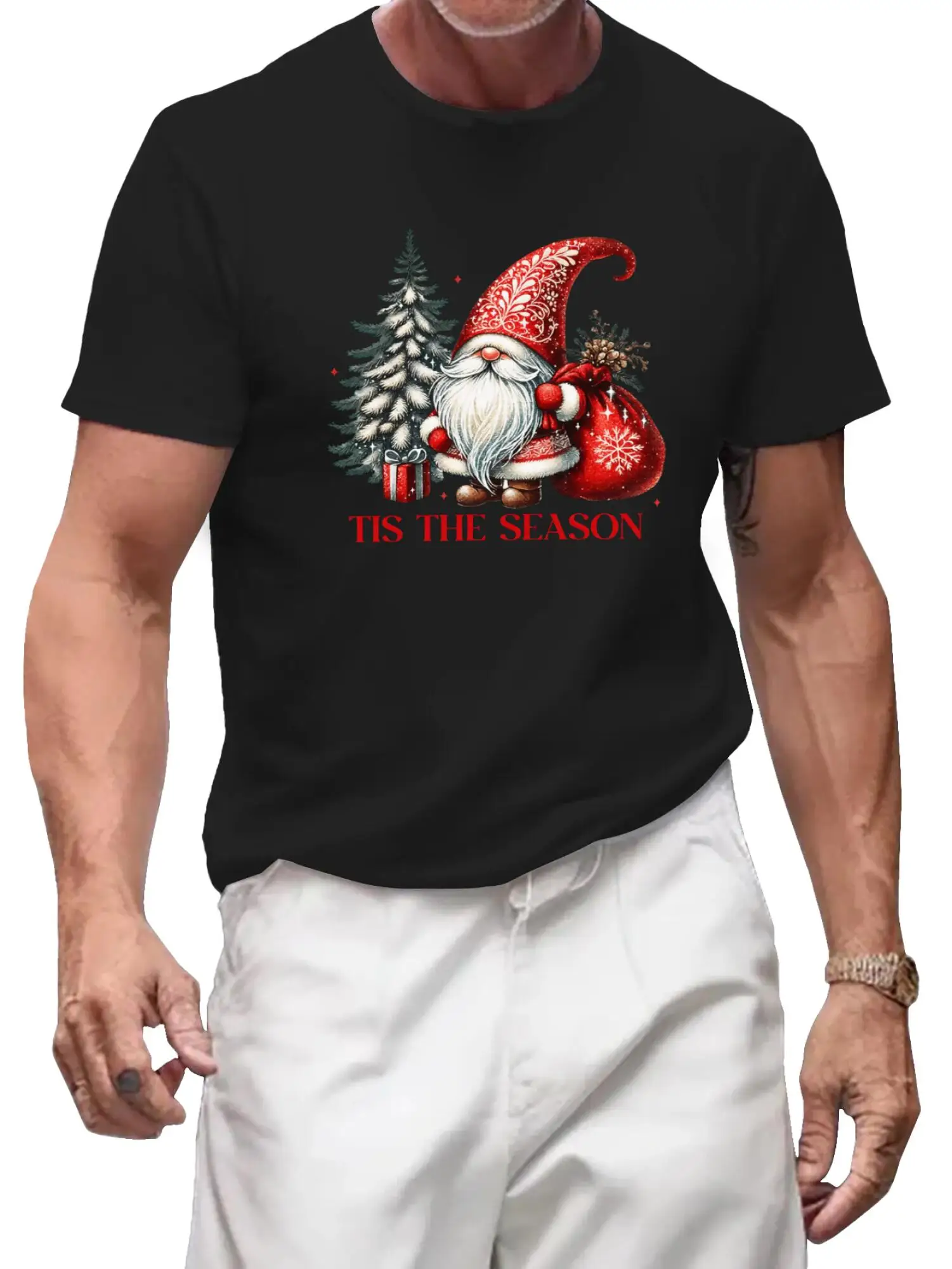 

Tis The Season Gnome Shirt, Cute Christmas Gnomes T-shirt, Festive Holiday Tee, Perfect Christmas Gift for Gnome Lovers