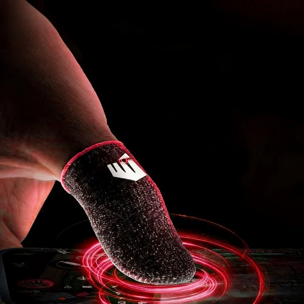 Breathable Anti‑Sweat Gaming Finger Sleeves, Touch Screen Fingertip Covers, Smooth Game Controll, Ideal Gift for Gamers