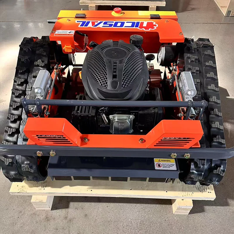 تخصيص الزاحف التحكم عن بعد جزازة العشب عالية الجودة آلة قطع العشب الروبوتية للحديقة