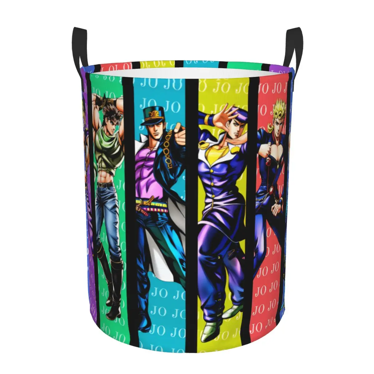 

Anime JoJo Bizarre Adventure Japan Laundry Basket Foldable Large Clothes Storage Bin Manga Laundry Hamper