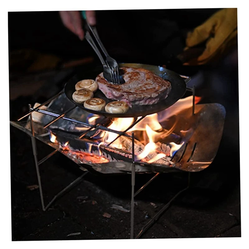 

Portable BBQ Outdoor Grill Camping Grill Campfire Grill Camping Fire Pit Outdoor Wood Fire Stove Stainless Steel