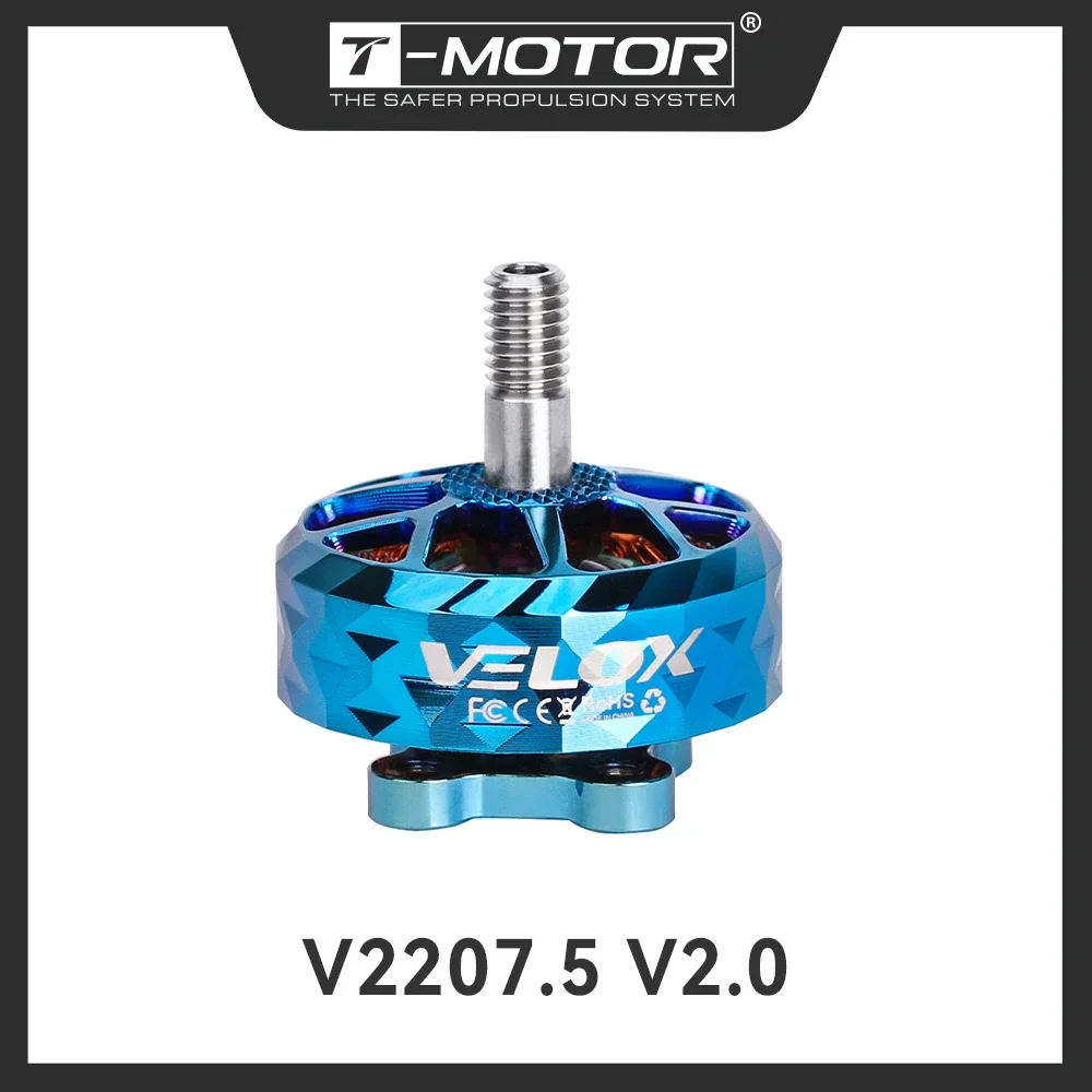 T-MOTOR V2207.5 V2 5 "Freestyle Fpv Racing Drone มอเตอร์ 4-6S KV1750/KV1950/KV2550 มอเตอร์แบบไม่มีแปรงสําหรับ FPV Drone