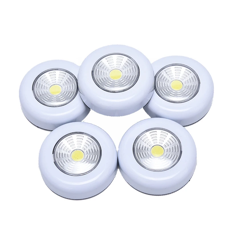 Veilleuse LED circulaire avec capteur de mouvement COB, contrôle tactile, lampe murale pour Cisco et chambre à coucher, 1PC