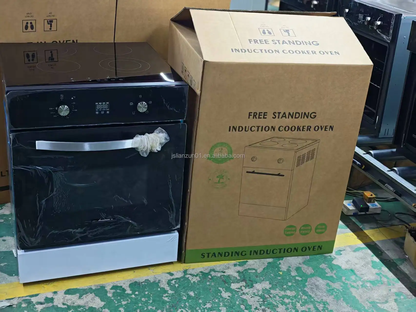 

D 60x60cm High Quality 4 Electric Oven Range Stove Burner Electric Oven Big Capacity Built-in Oven For Use Hot Sale