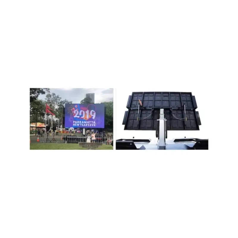 Outdoor Advertising Moving Solar Panel Supply Electricity LED Trailer Display for Events