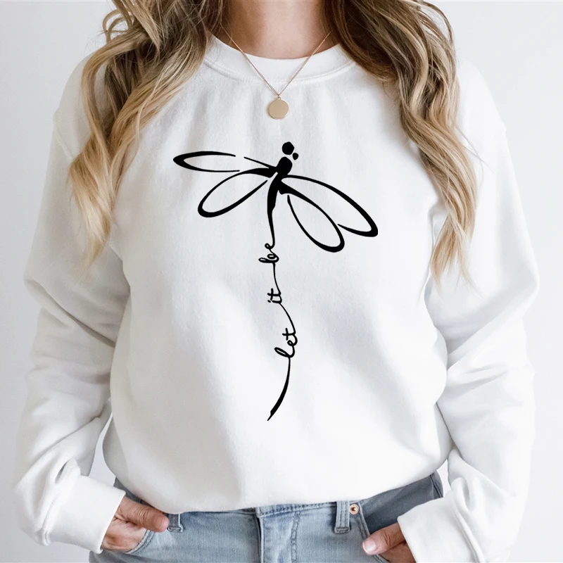 

Dragonfly Print Men Women Fashion Casual Hoodies Funny Dragonfly Classic Style Sweatshirt Hoodie Unisex Casual Daily Sweatshirts