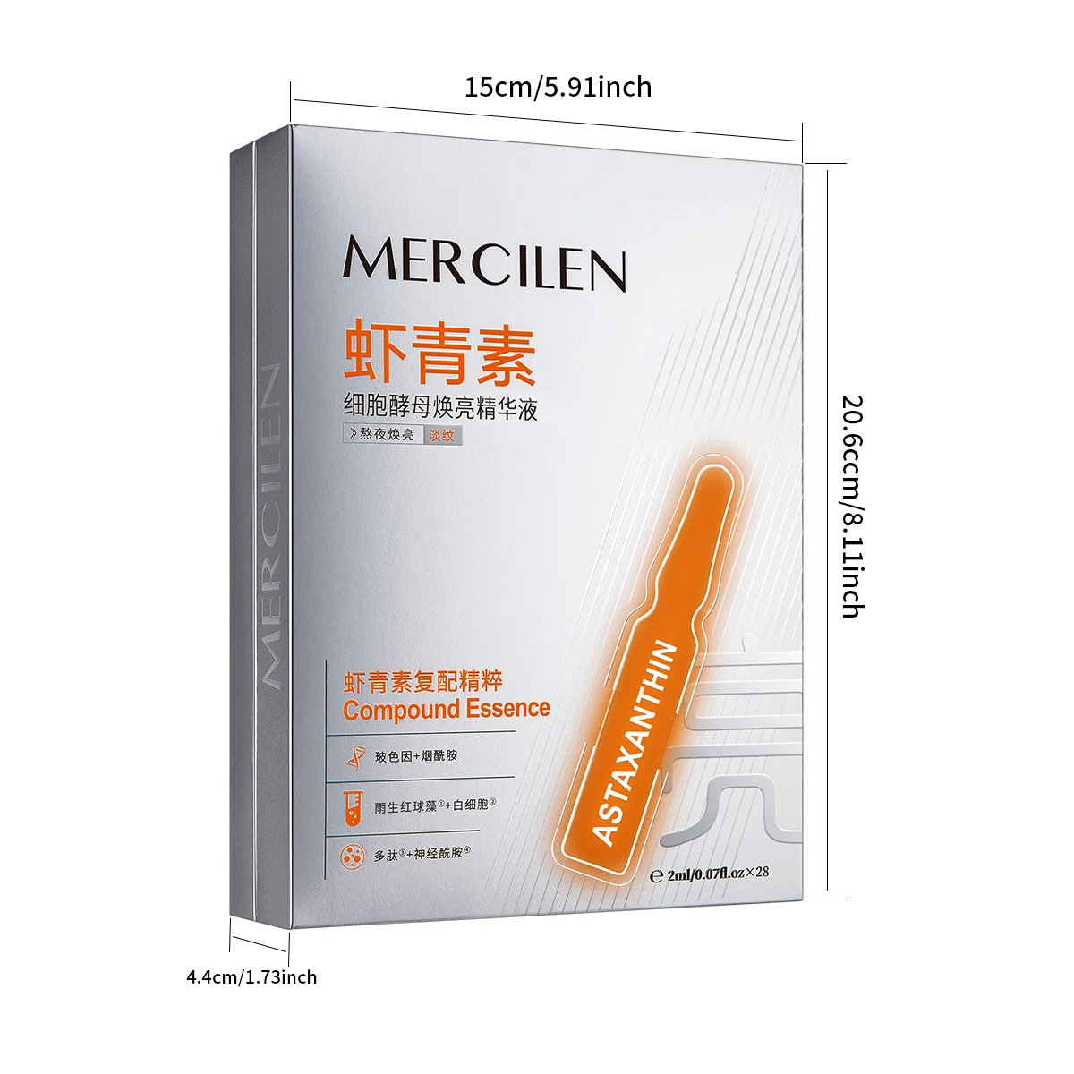 Mercilen Astaxanthin Moisturiz - đánh giá và giá Niacinamide Brightening Serum