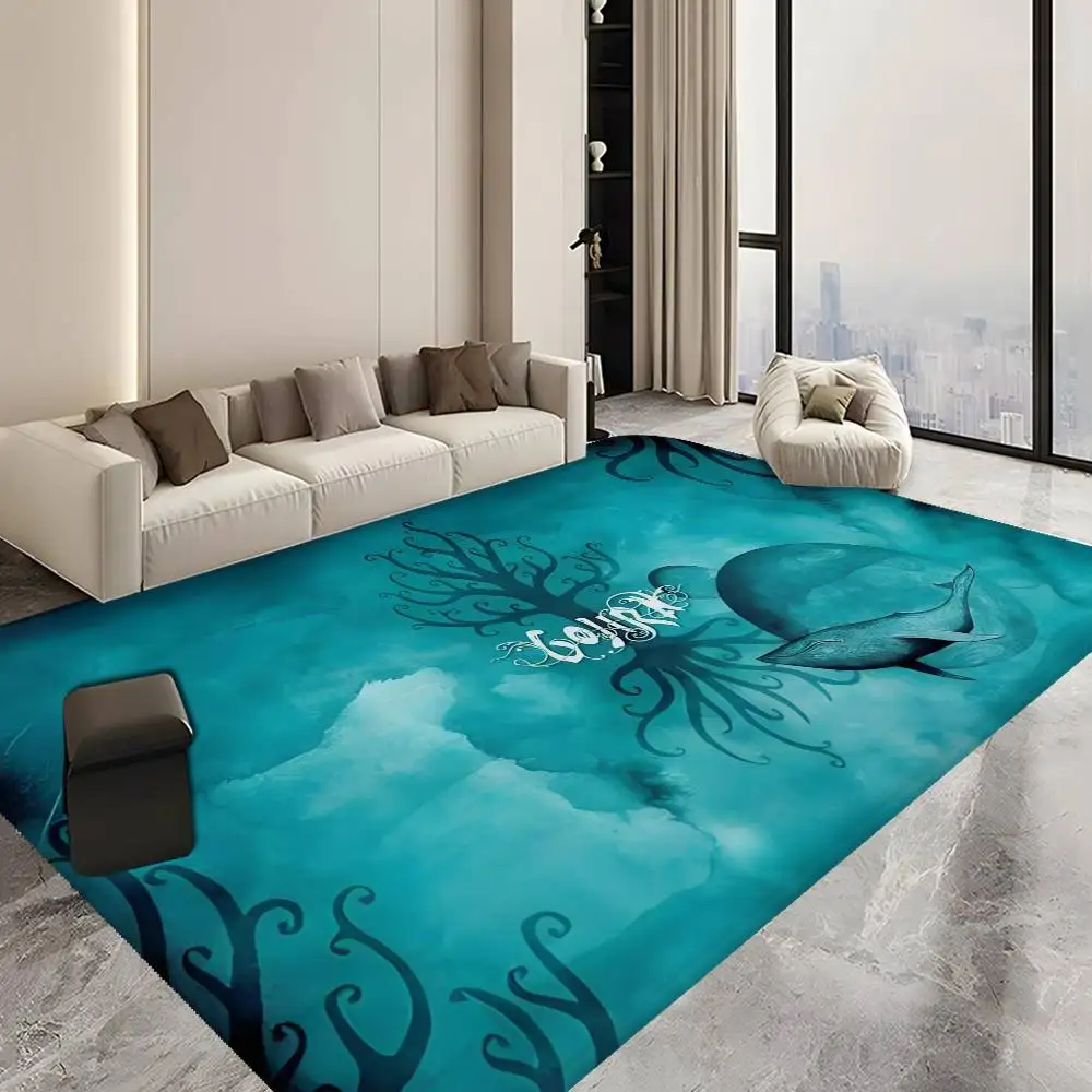Avant-Garde Metal Combination G-GojiraS Hallway Carpet Retro Multiple Choice Living Room Kitchen Rug Non-Slip Welcome Rug