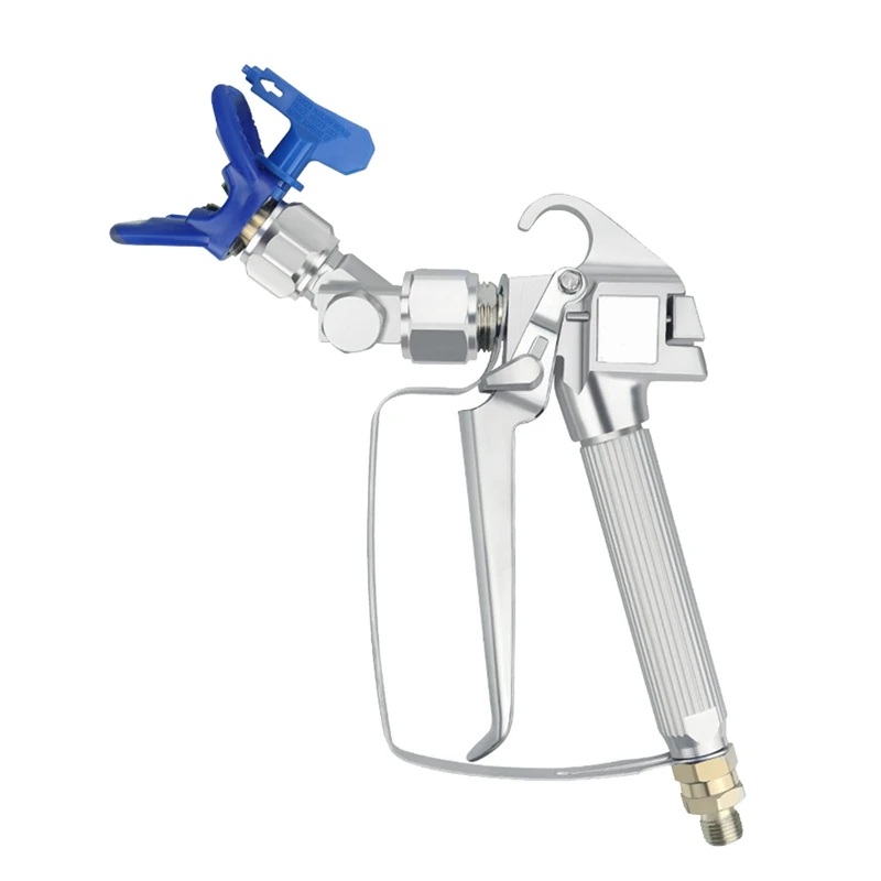 1 ชุด Airless Wall Paint Sprayer อุปกรณ์เสริม 815 สเปรย์ 517 หัวฉีดอะแดปเตอร์และ 30 ซม.ขยาย Rod SILVER