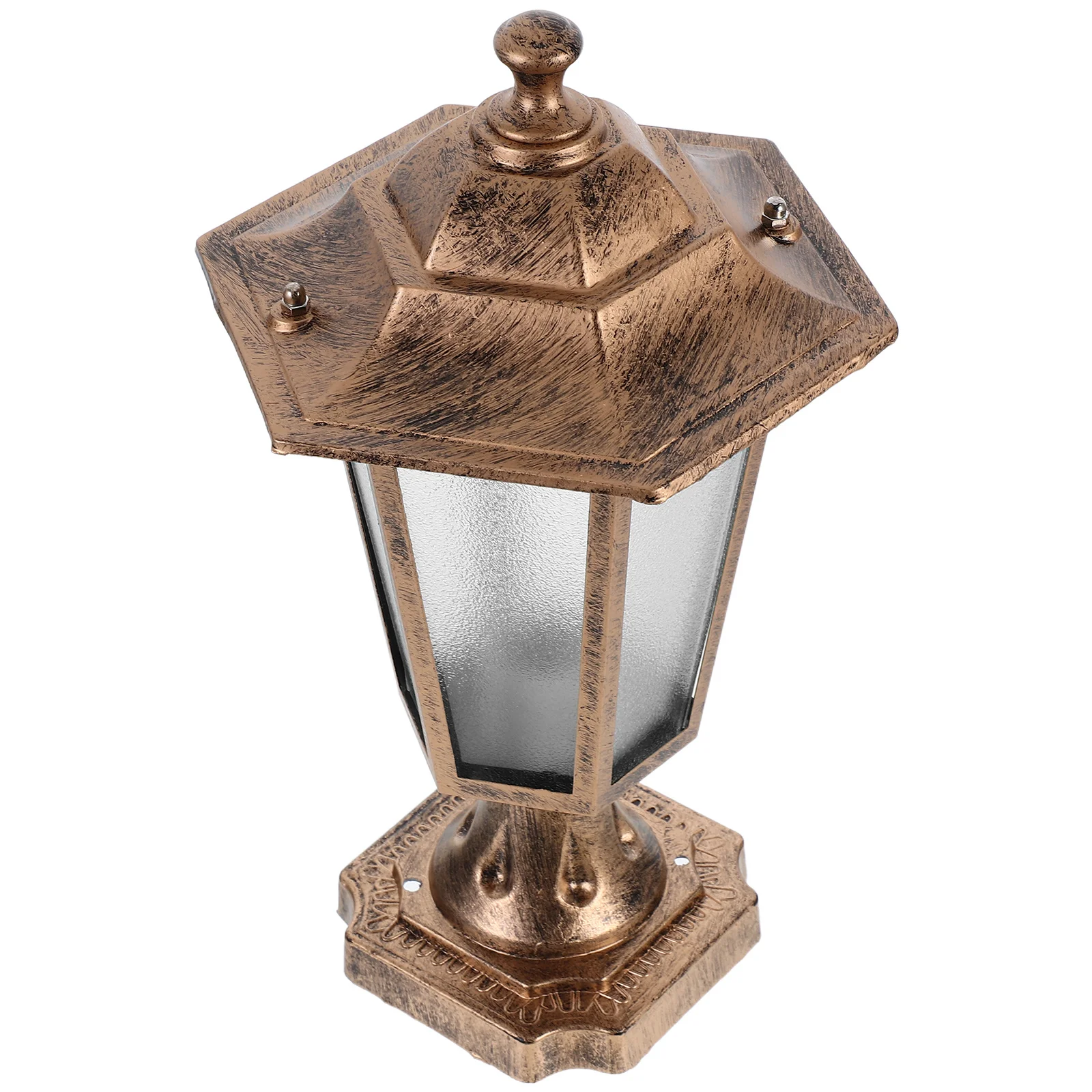 

European Style Hexagonal Outdoor Post Light Pillar Lamp Waterproof for Yard Gate Fence Garden Lighting Deck Light