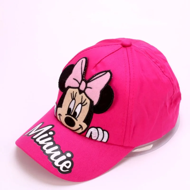 Disney Waflera Minnie Mouse Babymütze für Kinder, bestickte Baumwolle, Kinder-Baseballmütze, Kinder, Jungen, Mädchen, Outdoor-Mütze, Sonnenkappe