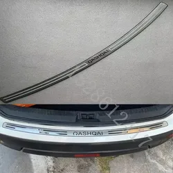 For Nissan Qashqai j10 J11 2007~2021 car accessories Rear Door Bumper Protector sill plate Protector Sill Rear boot guard Trim