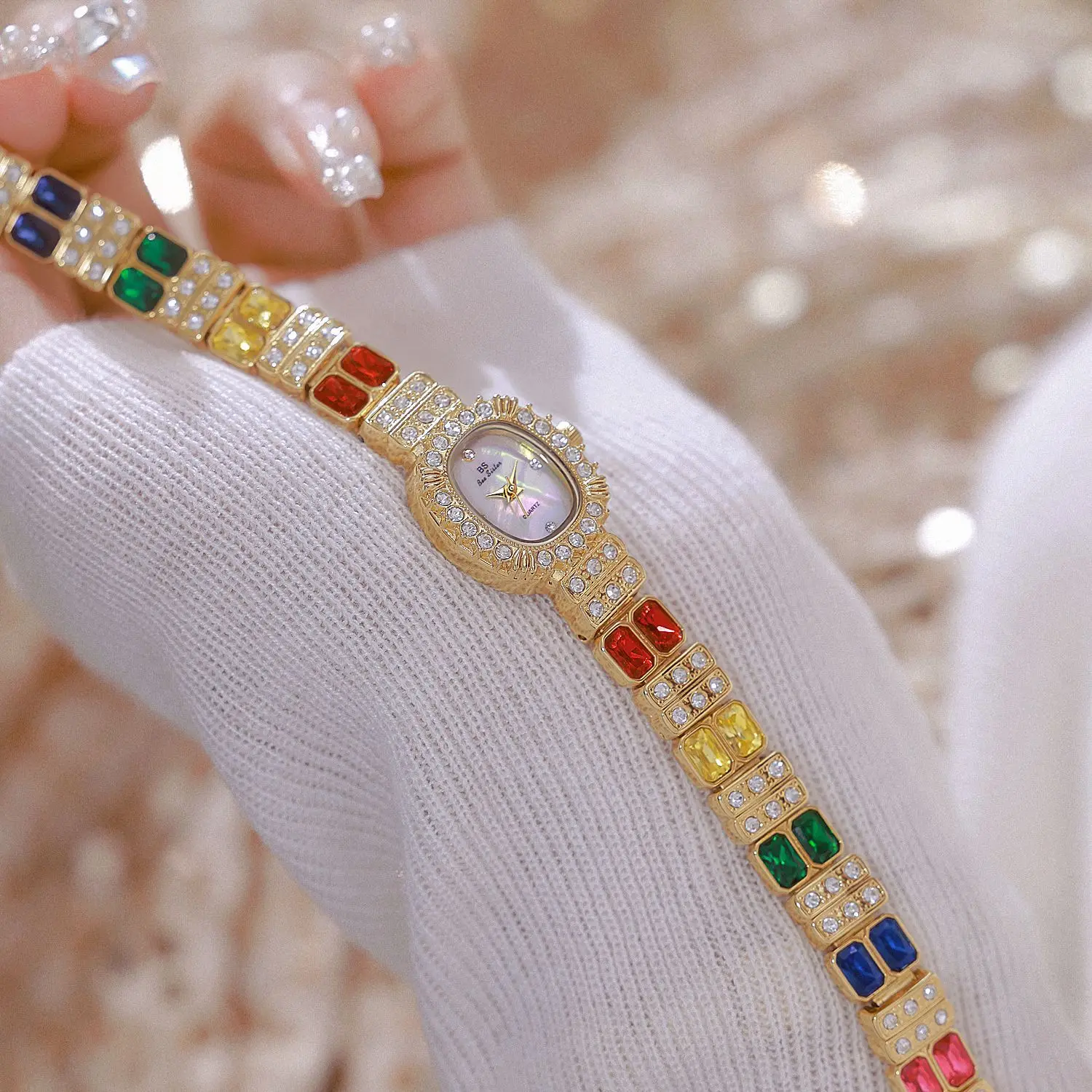 Elegant women's watches ruby-embellished luxurious exquisite, vintage-inspired timepieces women's accessories, women's gifts.