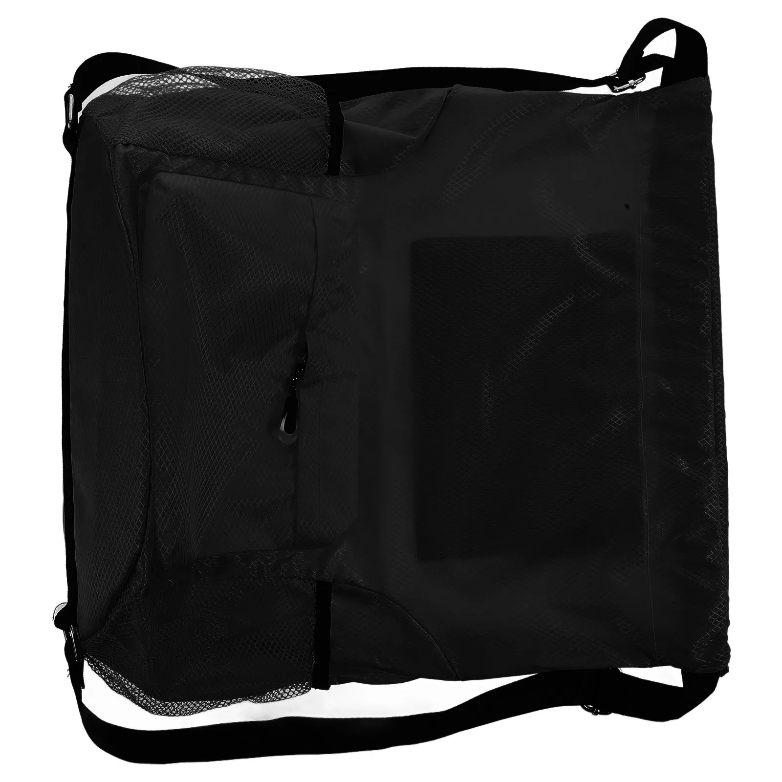 Tas Ransel Kain Oxford Kapasitas Besar Tali Bahu Ganda Tas Olahraga Tahan Lama Tas Sekolah Perjalanan Kasual Tas Serut Tas Basah Hitam