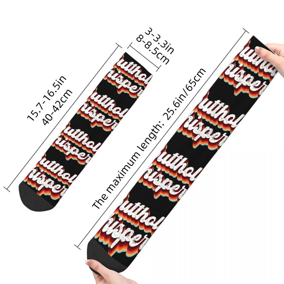 Harajuku Women Men Funny Butthole Whisperer Design Socks Unique Stuff Cozy Socks Warm Birthday Present