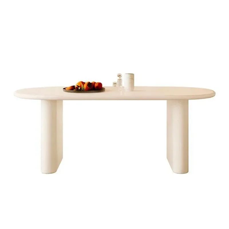 Simple Art Dining Table Modern Nordic European Luxury Dining Table Oval Living Room Mesa De Comedor Dining Room Furniture