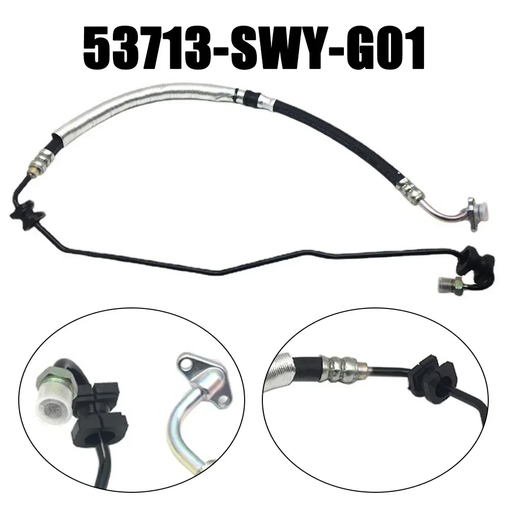 For RIght Hand Drive Hose Plug-And-Play 53713-SWY-G01 Metal No Assembly Required Plastic Black Electric Components