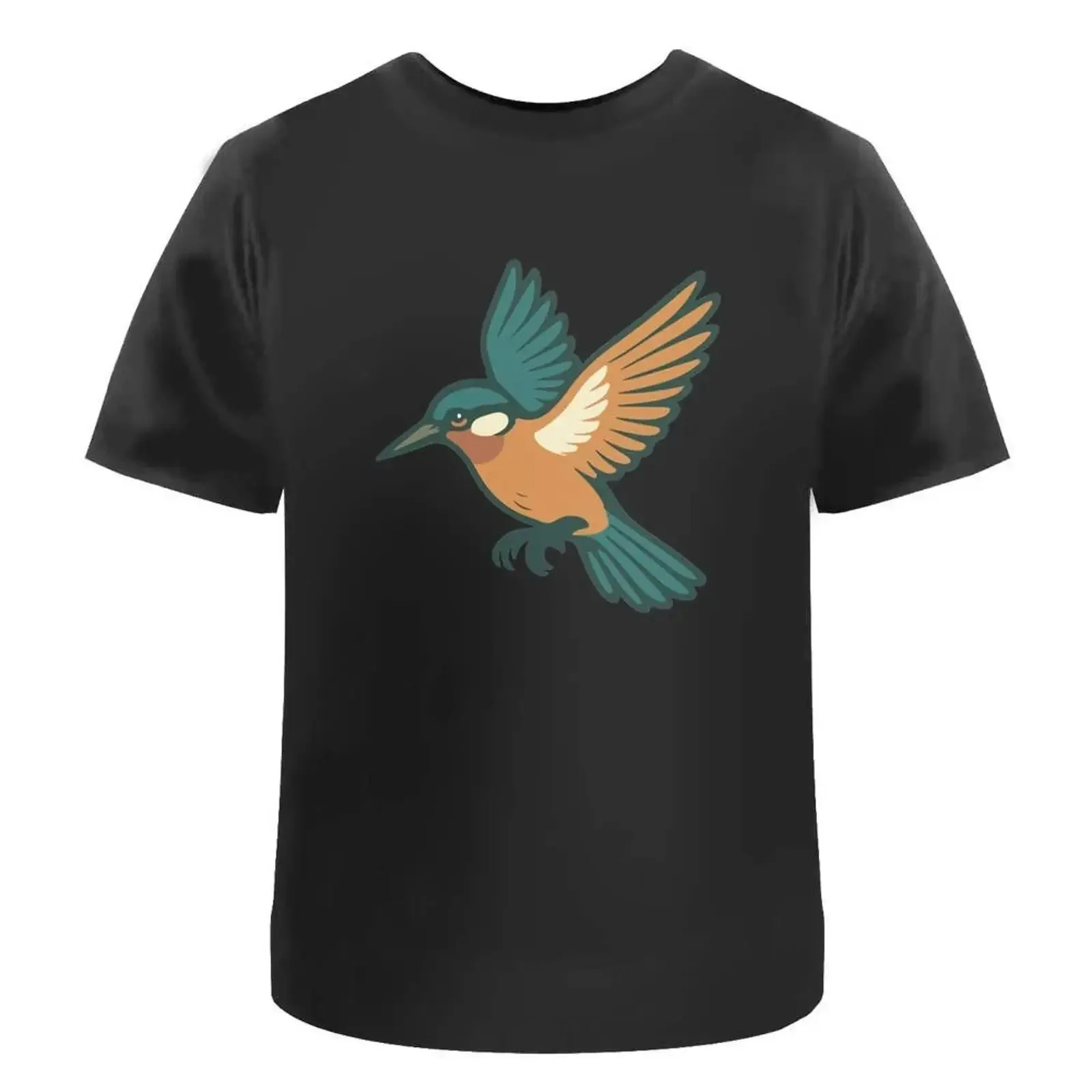 T Shirt quot Flying Kingfisher 100 Baumwolle S XXL TA055750 vintage Washed homme Unisex designer clothes streetwear Versatile