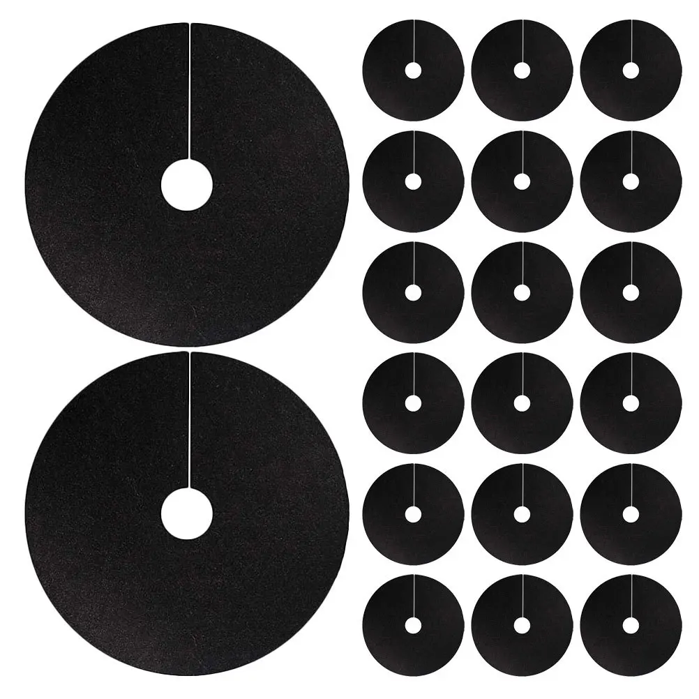 20 قطعة شجرة غير المنسوجة المهاد الوسادة 25 سنتيمتر تنفس الجذر حماية حلقة النسيج الجذر حاجز حديقة المناظر الطبيعية درع