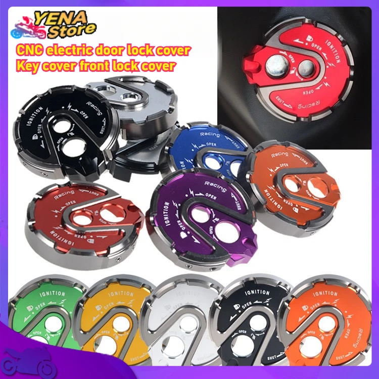 

Electric door lock decorative side cover CNC lock cover motorcycle for Power War III BWS125 motorcycle accessories
