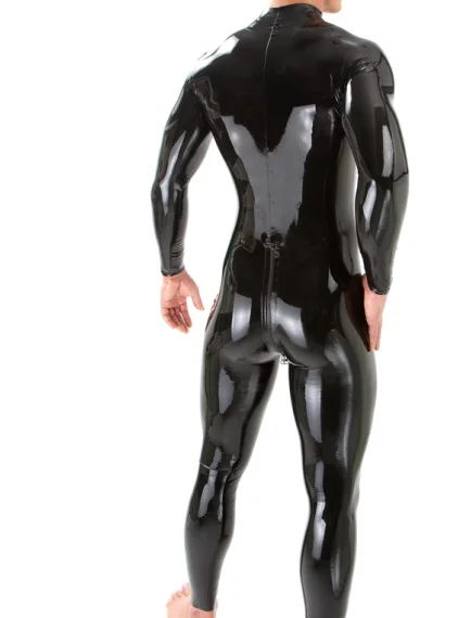 100% Latex Gummi Gummi Catsuit 0,4mm Ganzzug insgesamt Zentai Anzug Kostüm Maskerade