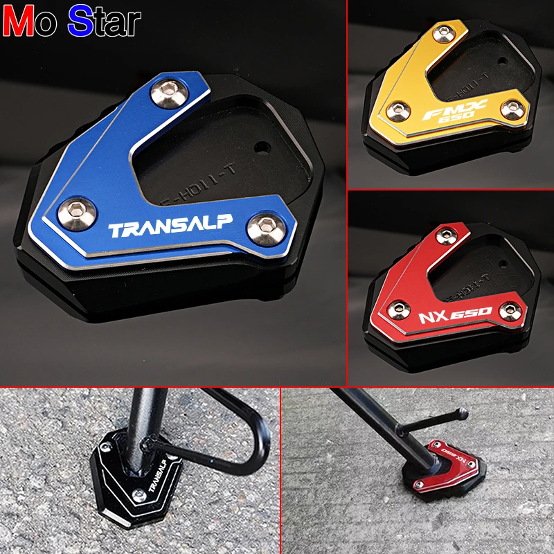 

Для Honda TRANSALP XLV 650 XLV700 NX650 FMX650 аксессуары для двигателя, боковая подставка для ног, накладка, подставка, увеличитель, поддержка расширения