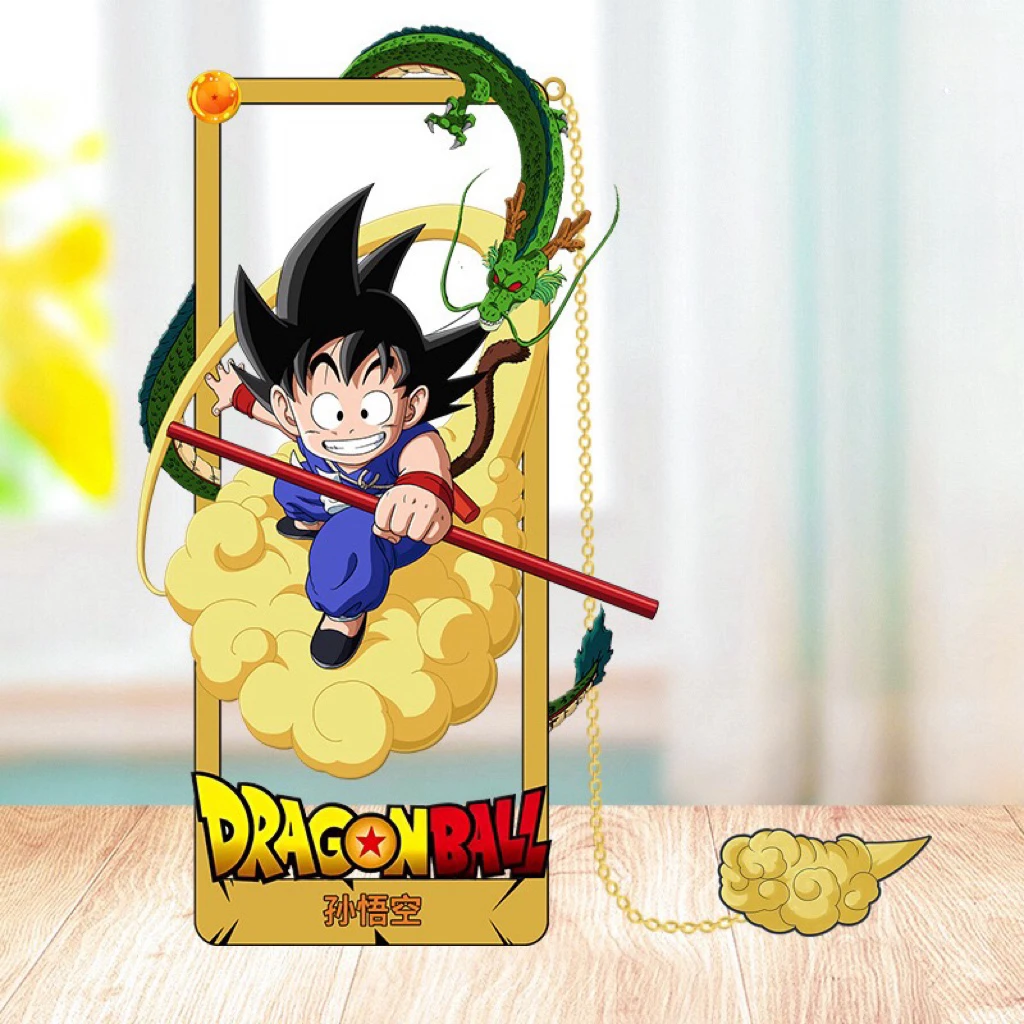 DRAGON BALL Metal Bookmark, Anime Style Clip, Ideal for Students and Fans