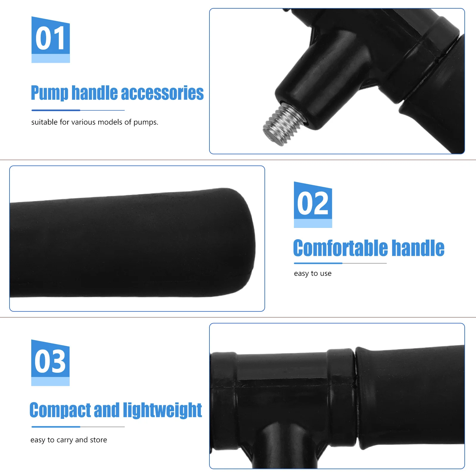 Bike Tire Sturdy Plastic Replacement Hand Plastic Handle Pump Grip For Inflator Tube Bicycle Accessories Pump Fitting