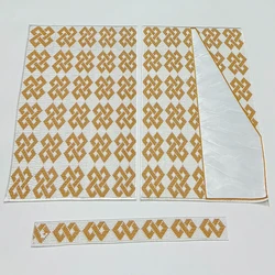 2024 New Arrival Embroidered Men's patches Iron on Applique For Clothing DIY African Lace Fabric