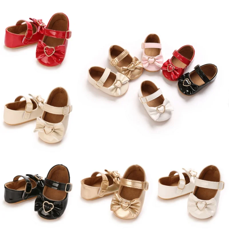 

Весна и осень 2024, новые туфли принцессы для маленьких девочек, корейская версия на мягкой подошве, прогулочная обувь с узлом-бабочкой, одинарные туфли