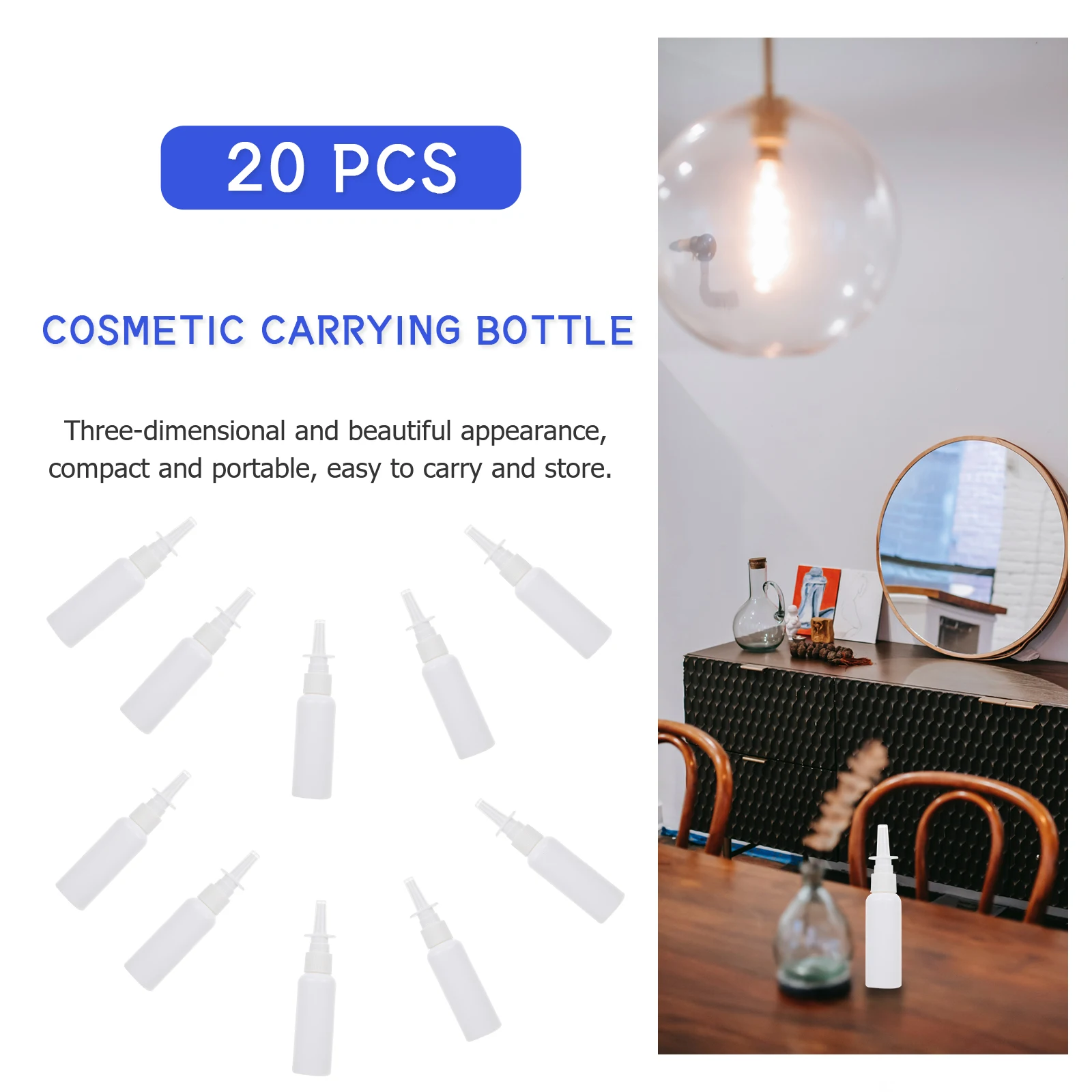 

20 Pcs Continuous Spray Bottle Refillable Dispensers Bottles Water Sprayer Fine Mist