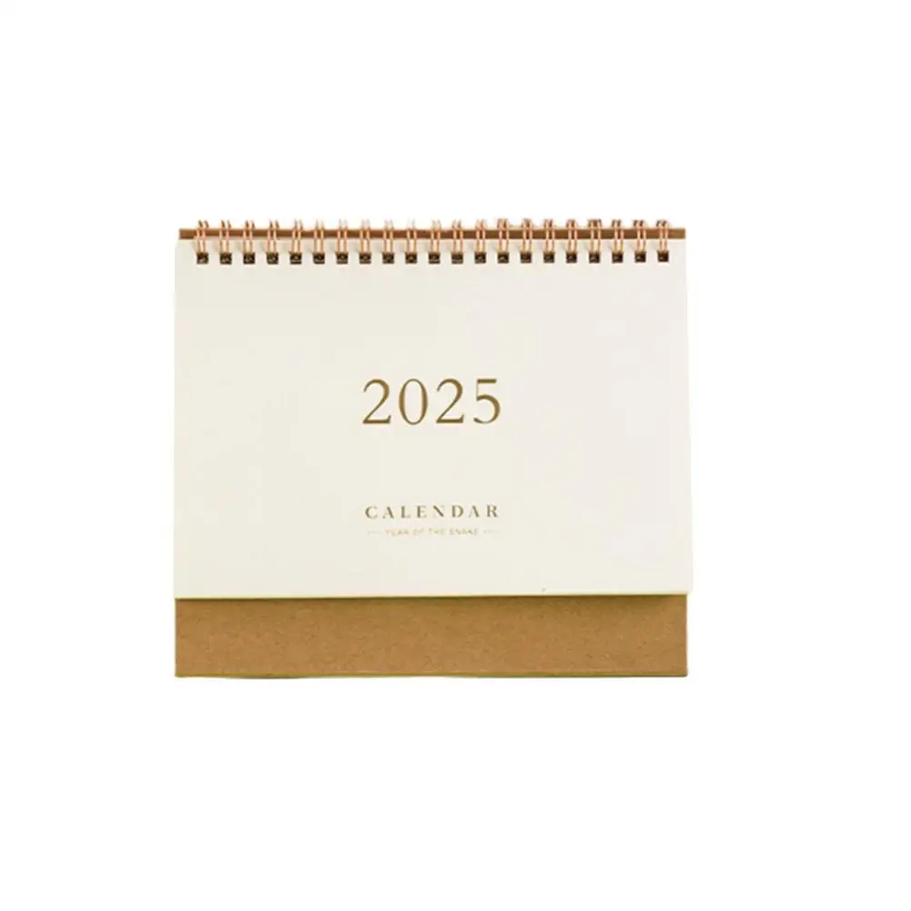 2025 Bronzing Week Plan Business Office Calendar Notebook Daily Accessories Planner Small Advanced Monthly Home Paper Feeli S8Z5