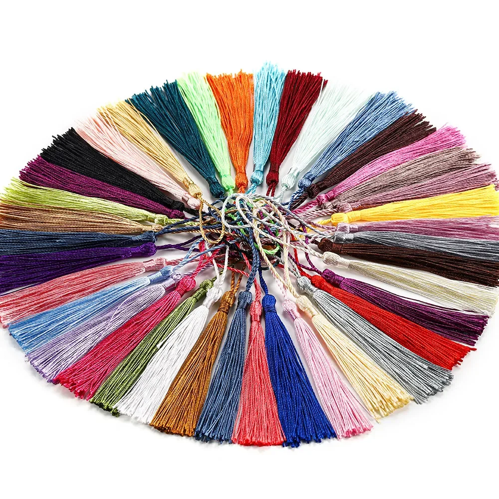 

100pcs/lot Low Price Hanging Rope 70mm Silk Tassel for Diy Earrings Necklaces Jewelry Long Fringe Pendant Finding Accessories