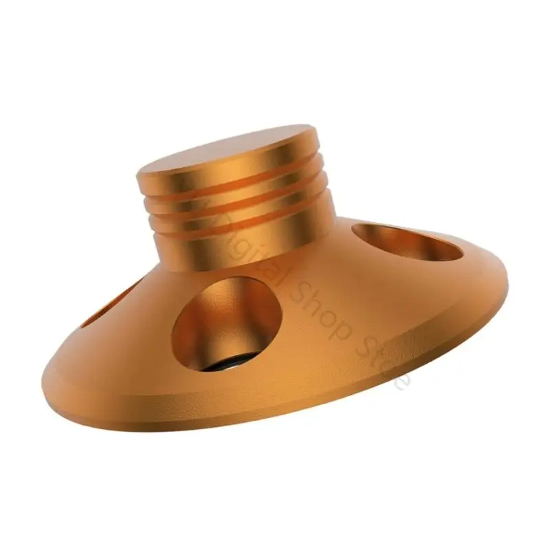 96BA Plattenspieler-Schallplattengewicht für Heim-Hör-Setups, Vinyl-Stabilisator aus Aluminiumlegierung mit flachem, rundem – Detail 7