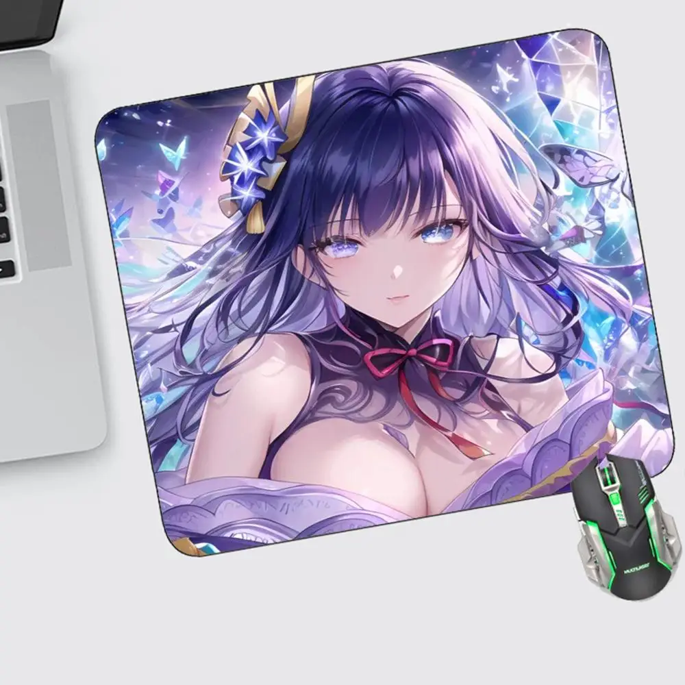 

Genshin Impact Mouse Pad Small Gaming Accessories Keyboard Computer Offices Desk Mat Pc Gamer Non-slip Rubber Mousepad