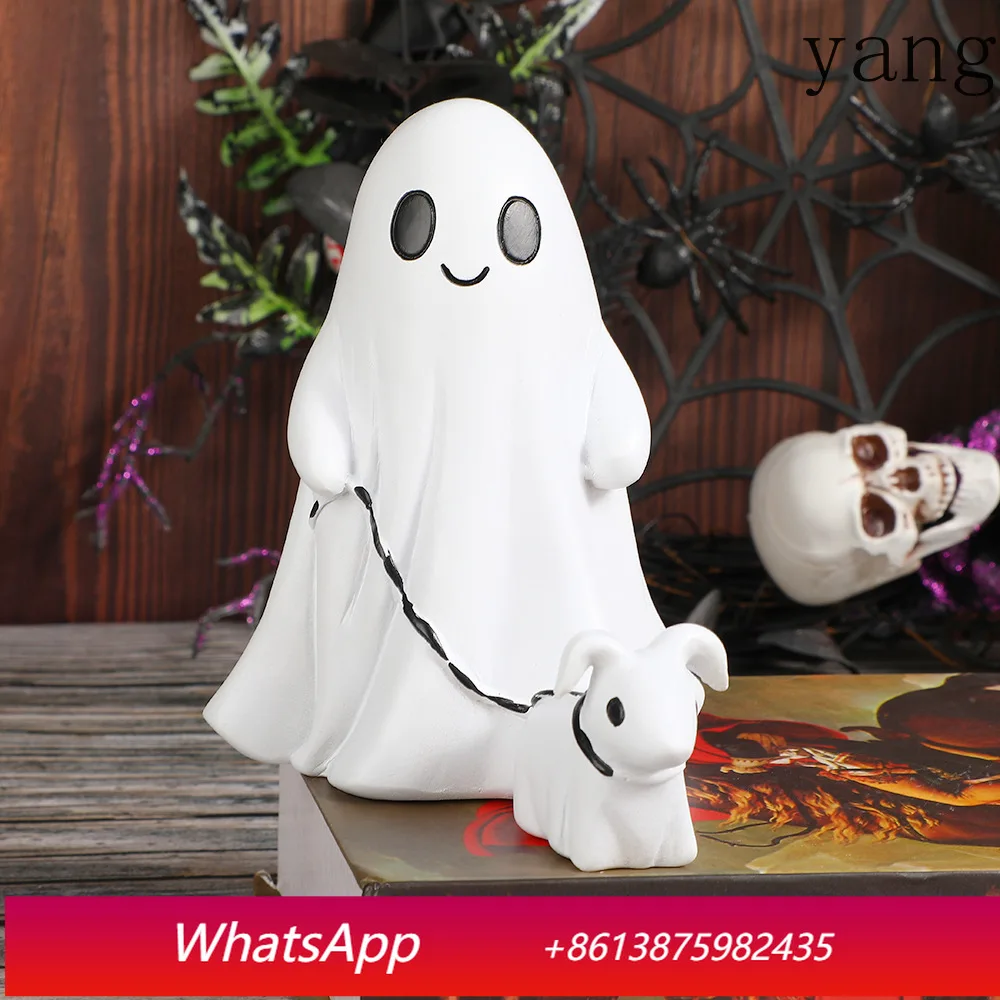 

Cx Halloween cartoon ghost dog walking ornament, creative home decoration desktop ornament